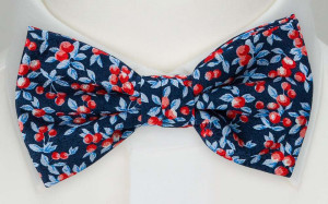 BACCARINO Navy blue knyttet sløyfe