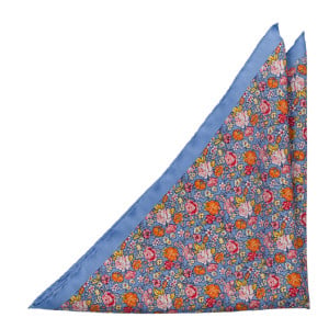 VIVIDIUM Blue/Orange lommetørkle