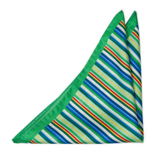 ARCOBALENO Green lommetørkle
