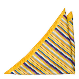 ARCOBALENO Yellow lommetørkle