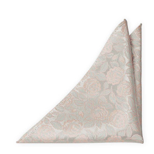 BESTMAN Silver blush lommetørkle