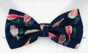 BIRDIENUMNUM Dark navy sløyfe
