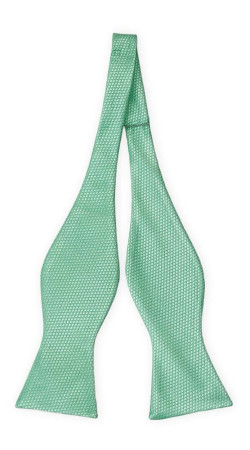 BIRDSEYE Seafoam turquoise uknyttet sløyfe