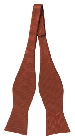 BIRDSEYE TERRACOTTA uknyttet sløyfe