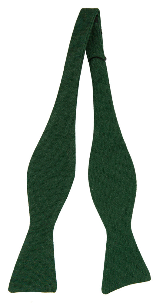 BITTERSWEET Dark green uknyttet sløyfe