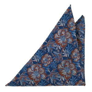 BLOSSOMING BLUE lommetørkle