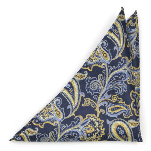 BOFFOLA Navy lommetørkle