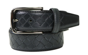 BRAIDED BLACK belte