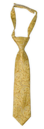 BRIDALLY Golden yellow barneslips liten ferdigknyttet