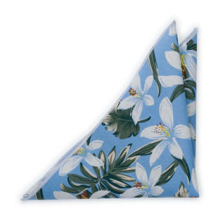 CRIBABY Light blue lommetørkle