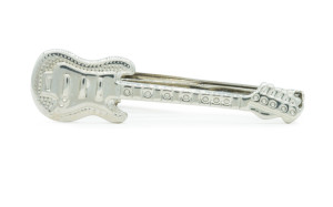 Electric Guitar Silver slipsnål