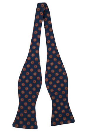 FRANCOBOLLO Navy blue uknyttet sløyfe