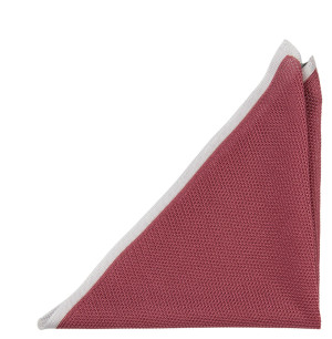 GARTERSTITCH MAUVE lommetørkle