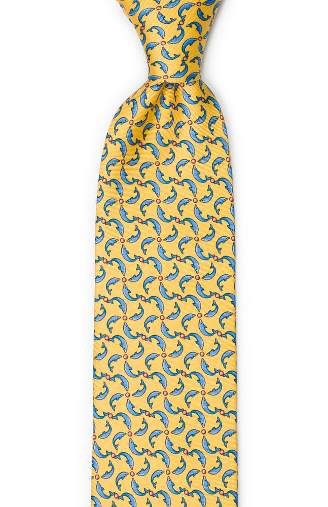 GIOCHIFINI Yellow klassiskt slips
