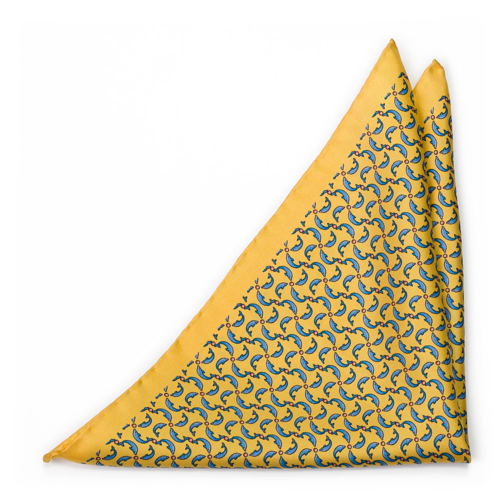 GIOCHIFINI Yellow lommetørkle