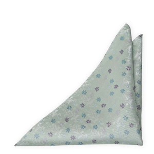 GROOMBLOOM Dusty mint lommetørkle