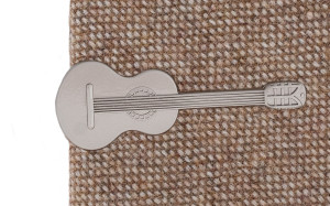 Guitar Silver slipsnål