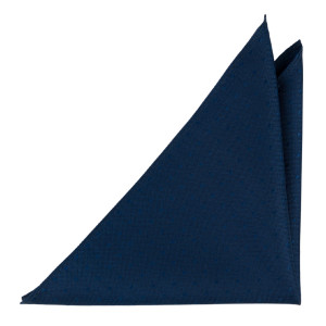 BRUDGUM Navy blue lommetørkle