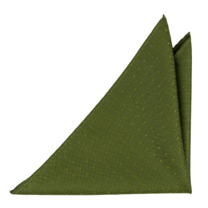 BRUDGUM Olive green lommetørkle