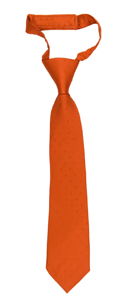 BRUDGUM Orange barneslips liten ferdigknyttet