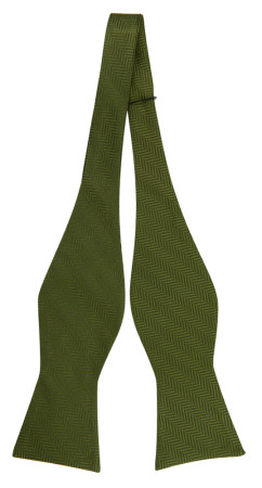 DRUMMEL Olive green uknyttet sløyfe