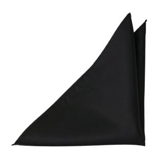 SOLID Black lommetørkle