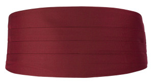 SOLID Burgundy magebelte