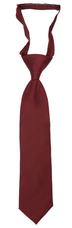 SOLID Burgundy barneslips liten ferdigknyttet