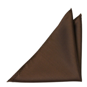 SOLID Dark brown lommetørkle