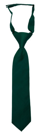 SOLID Dark green barneslips liten ferdigknyttet
