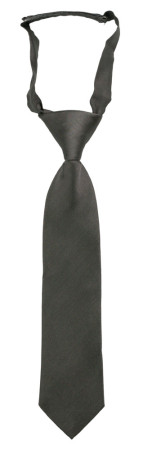SOLID Dark grey barneslips liten ferdigknyttet