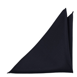 SOLID Dark navy lommetørkle