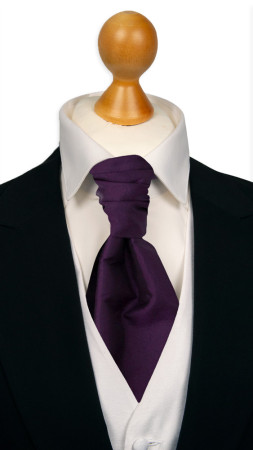 SOLID Dark purple knyttet kravatt