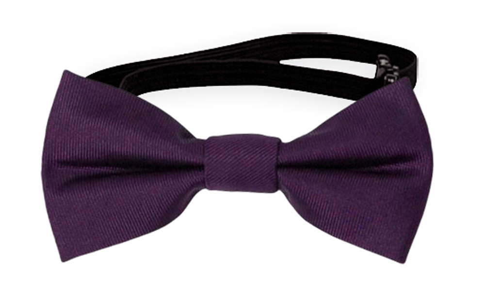 SOLID Dark purple babysløyfe