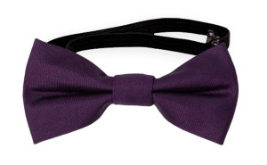 SOLID Dark purple babysløyfe