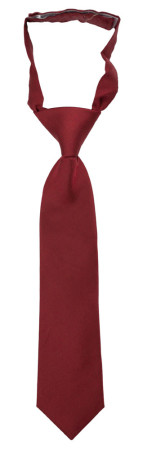 SOLID Dark red barneslips liten ferdigknyttet
