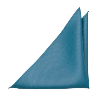 SOLID Dark turquoise lommetørkle