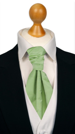 SOLID Light green knyttet kravatt