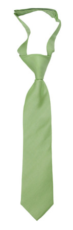 SOLID Light green barneslips liten ferdigknyttet