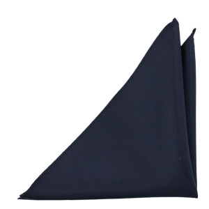 SOLID Navy blue lommetørkle