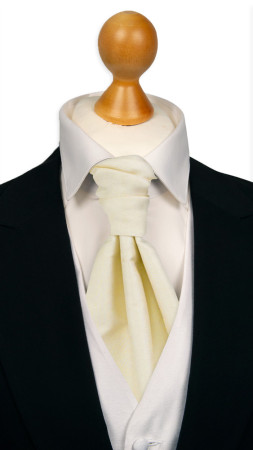 SOLID Off white knyttet kravatt
