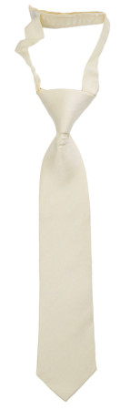 SOLID Off white barneslips liten ferdigknyttet