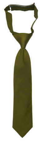 SOLID Olive barneslips liten ferdigknyttet