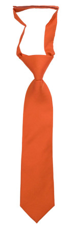 SOLID Orange barneslips liten ferdigknyttet