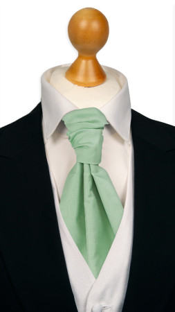 SOLID Pastel green knyttet kravatt