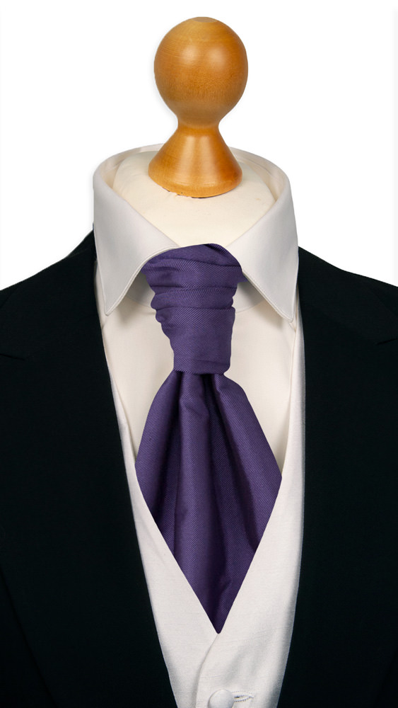 SOLID Purple knyttet kravatt