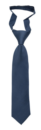 SOLID Steel blue barneslips liten ferdigknyttet