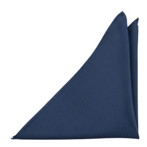 SOLID Steel blue lommetørkle
