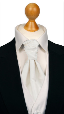 SOLID White knyttet kravatt