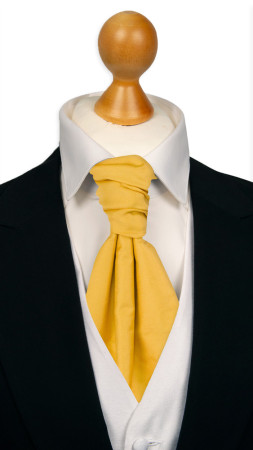 SOLID Yellow knyttet kravatt
